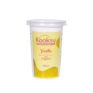 KOOKSY VANILLA YOGHURT 500ML CARTON OF 12 PCS