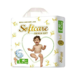 SOFTCARE DIAPER PREMIUM LARGE 40PCS