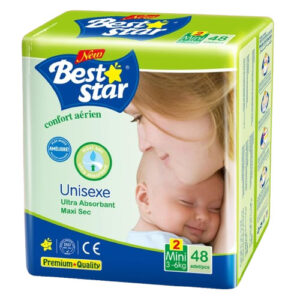 BEST STAR DIAPERS NEW BORN 48 +6 PCS